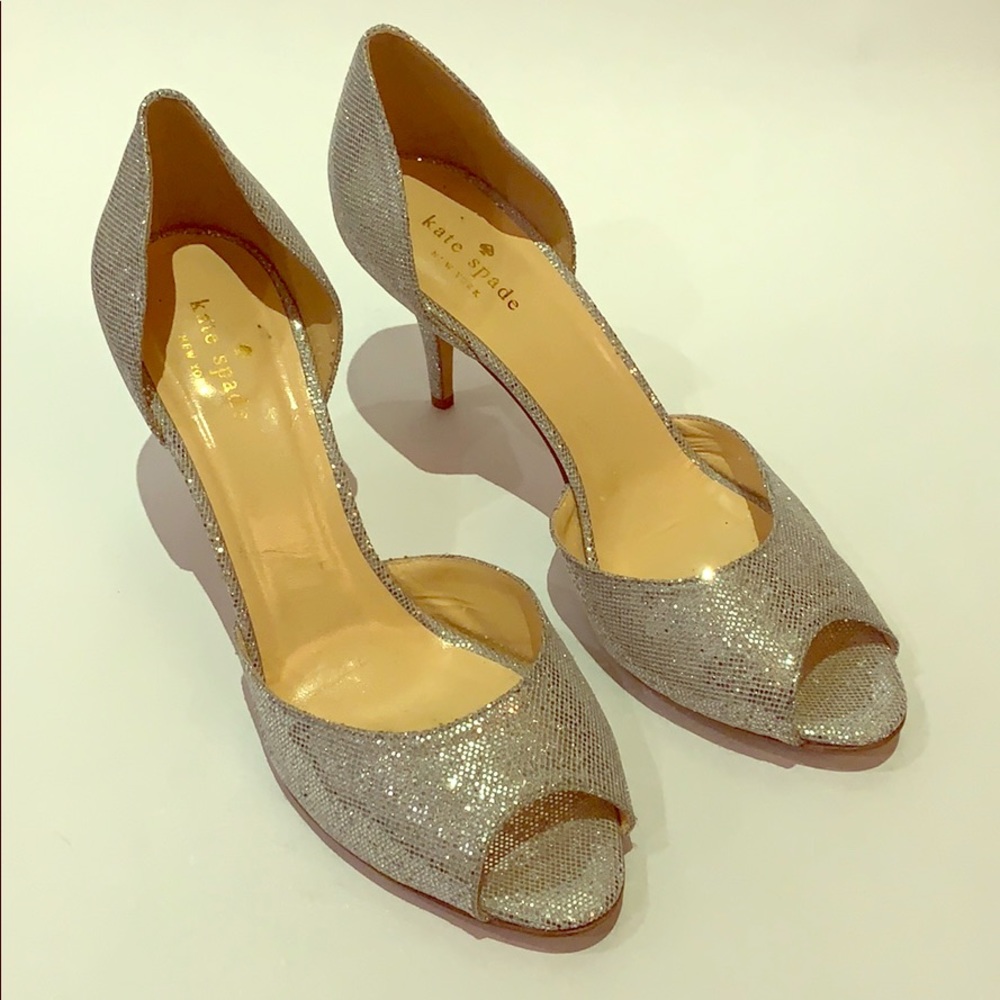 Kate Spade D’Orsay Peep Toe Pumps
